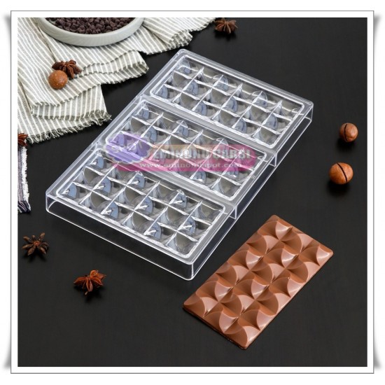 Polikarbon Taş Desen Çikolata Kalıbı 28x18cm