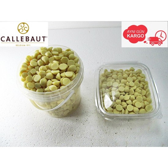 Callebaut Beyaz Fildişi Mini Pul Çikolata 2.5kg