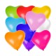 Kalp Karışık Renkli 6'lı Balon