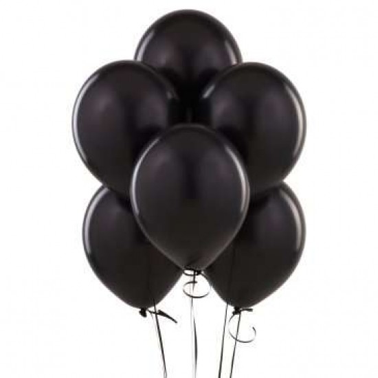 Siyah Renkli 6'lı Balon